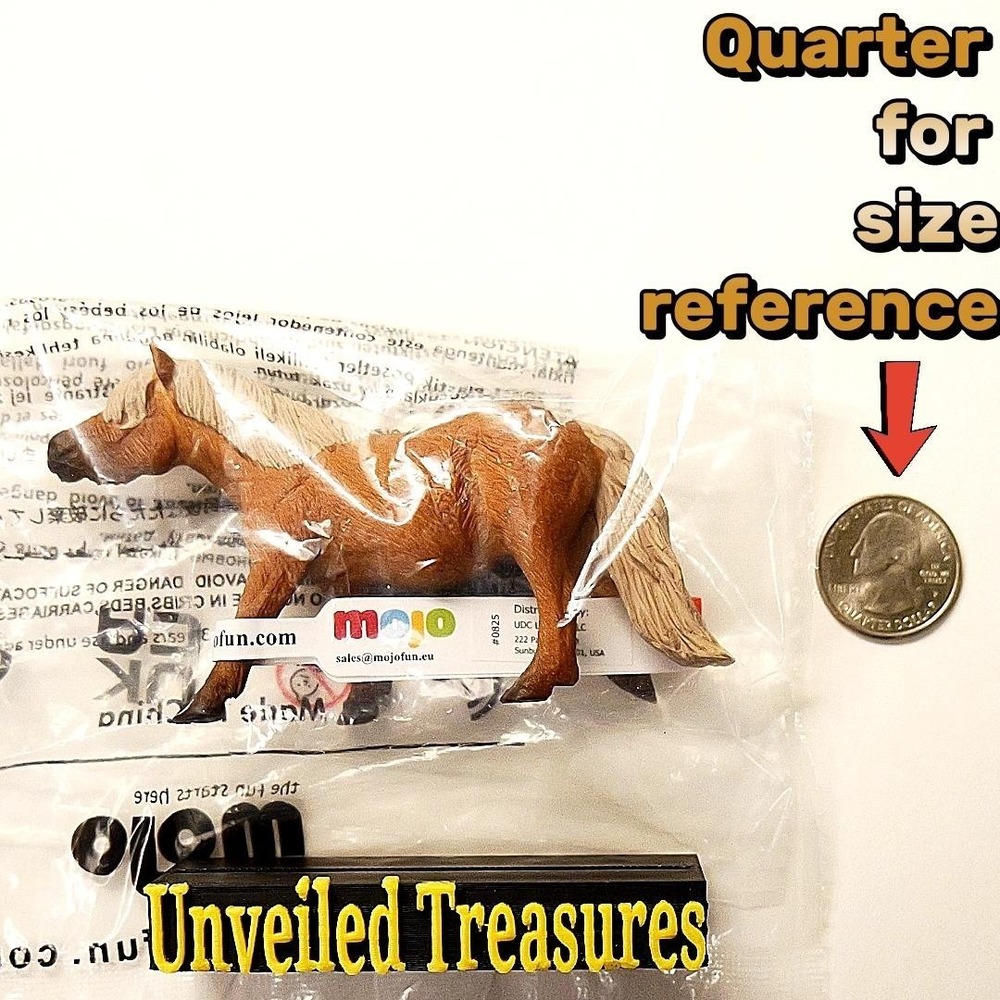 Mojo Shetland Pony Horse Figurine Mini Collectible Farm Animal Toy 387231 NEW - Picture 4 of 8